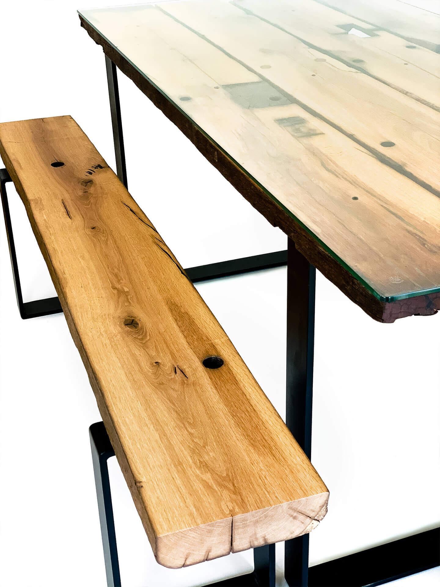 Sitzgruppe Eiche massiv