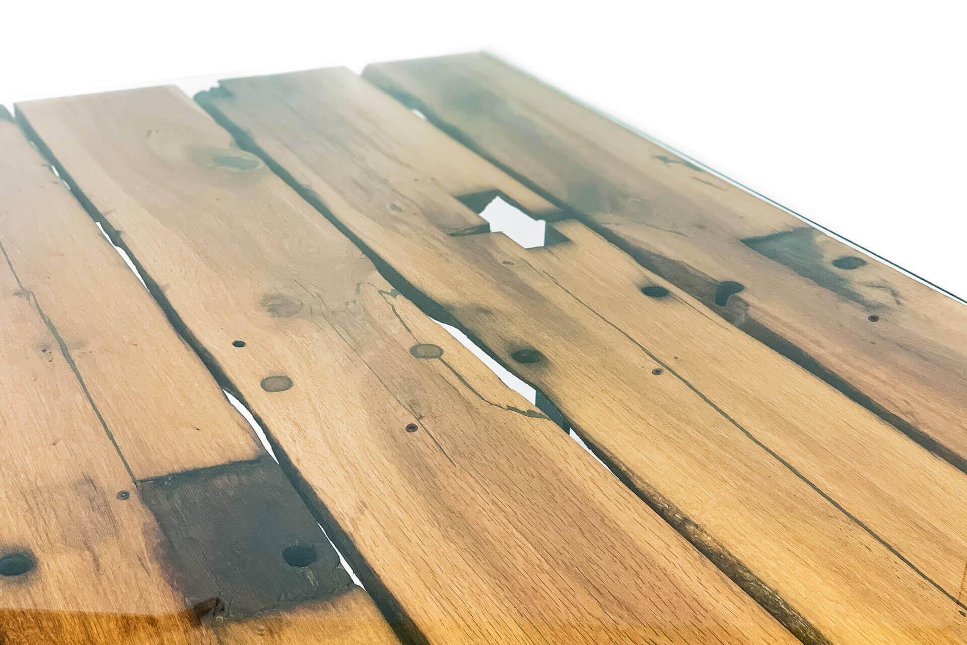 Platte aus Eichenholz rustikal